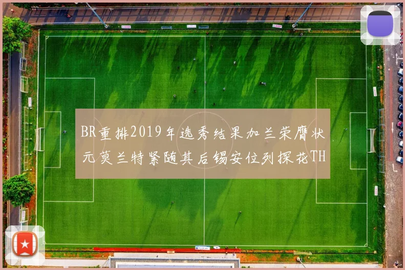 BR重排2019年选秀结果加兰荣膺状元莫兰特紧随其后锡安位列探花THT第30位